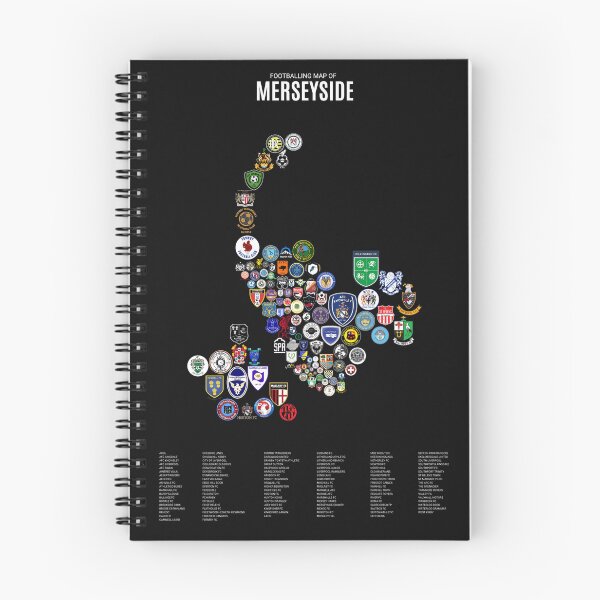 Item preview, Mens Footballing Map of Merseyside designed and sold by Footy-Maps.