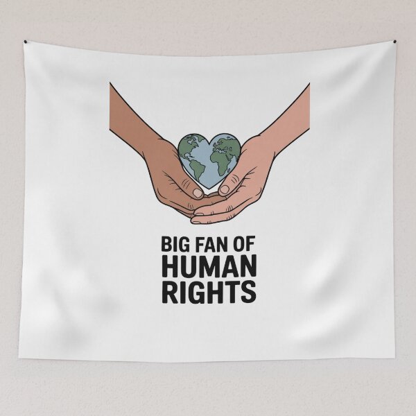 Item preview, Big Fan Of Human Rights Democracy Diversity Free Speech Social Justice Classic T-Shirt designed and sold by PaulaArtworks.