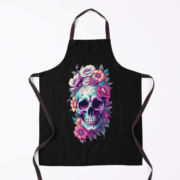 Item preview, Electric Floral Skull Gothic designed and sold by Micsika.