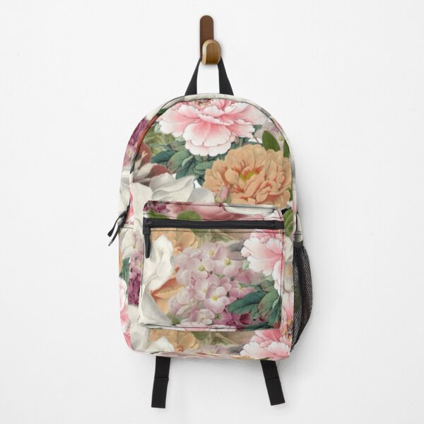 Item preview, Vintage Gardenia and Roses Floral Digital Faux Decoupage Collage designed and sold by Licorice Moon.