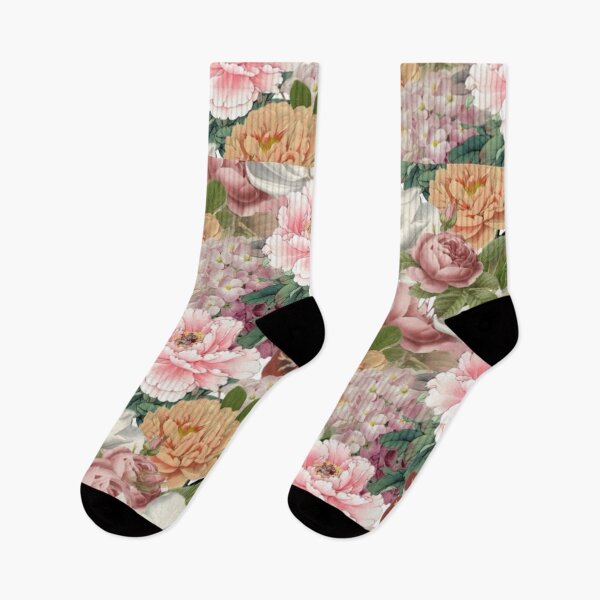 Item preview, Vintage Gardenia and Roses Floral Digital Faux Decoupage Collage designed and sold by Licorice Moon.
