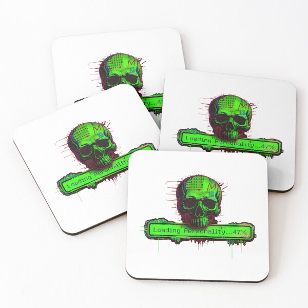 Item preview, Loading Personality 47% Green Red Skull Bones designed and sold by ART ATTACK ZONE.