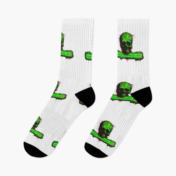 Item preview, Loading Personality 47% Green Red Skull Bones designed and sold by ART ATTACK ZONE.