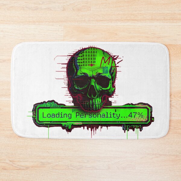 Item preview, Loading Personality 47% Green Red Skull Bones designed and sold by ART ATTACK ZONE.