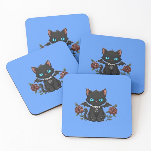 Item preview, Blue-Eyed Demon Kitty designed and sold by Yoombreon.
