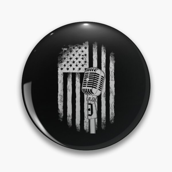 Item preview, American Flag Microphone Patriotic Singer USA Music Lover designed and sold by salmzouriart.