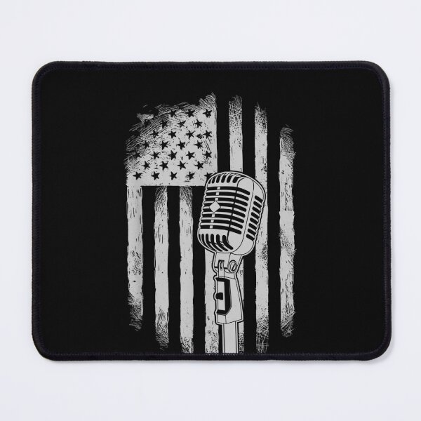 Item preview, American Flag Microphone Patriotic Singer USA Music Lover designed and sold by salmzouriart.
