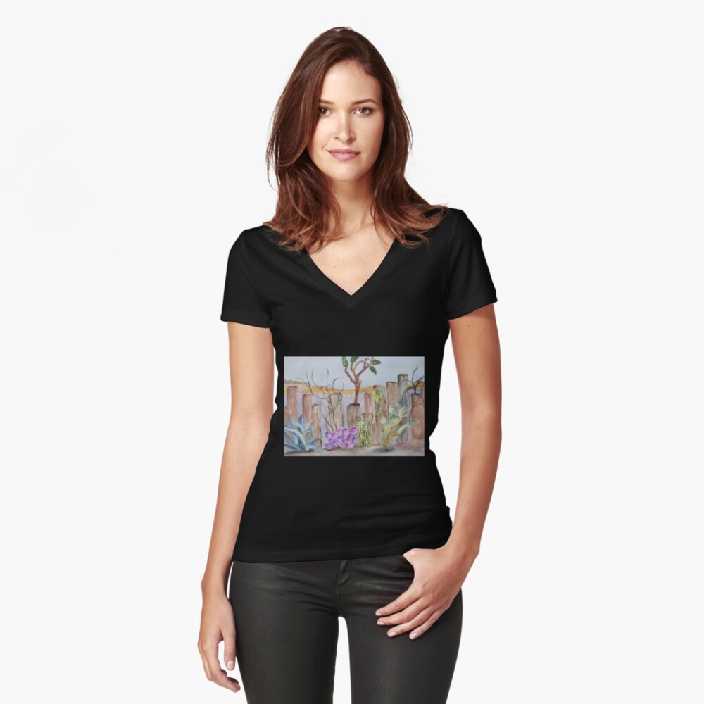 Item preview, Fitted V-Neck T-Shirt designed and sold by nroche.