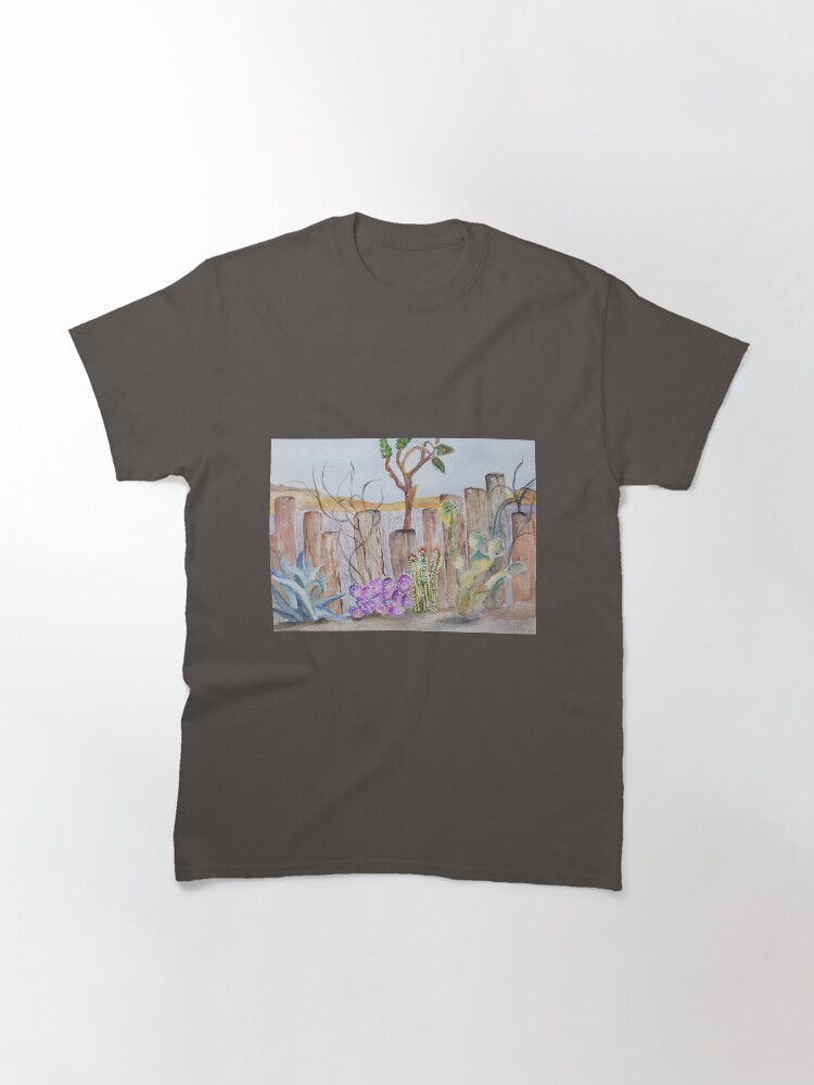 Thumbnail 3 of 7, Classic T-Shirt, Pioneertown Fence designed and sold by nroche.