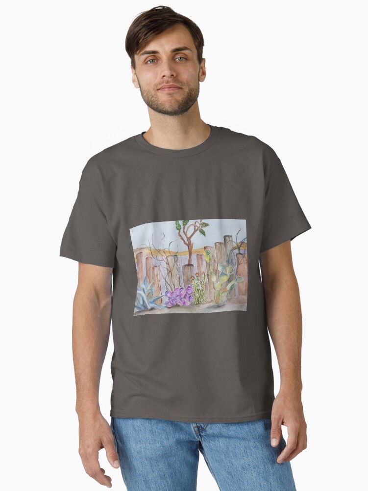 Thumbnail 1 of 7, Classic T-Shirt, Pioneertown Fence designed and sold by nroche.