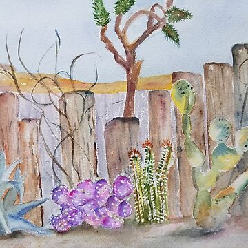 Artwork thumbnail, Pioneertown Fence by Nancy Roche