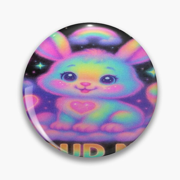 Item preview, Starlette the Rainbow Cloud Bunny — “Floating On Cloud Nine With You”   Glow-Gang 2026 Valentine’s Day Edition — Design #2 of 6 designed and sold by "TXSiSsY's TRIUMPH BY GRACE".