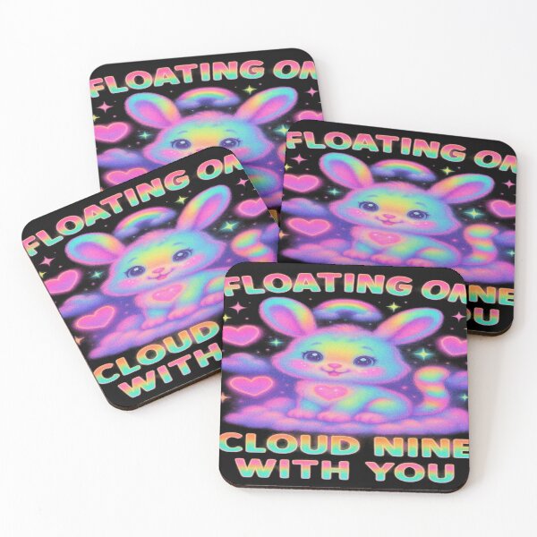 Item preview, Starlette the Rainbow Cloud Bunny — “Floating On Cloud Nine With You”   Glow-Gang 2026 Valentine’s Day Edition — Design #2 of 6 designed and sold by "TXSiSsY's TRIUMPH BY GRACE".