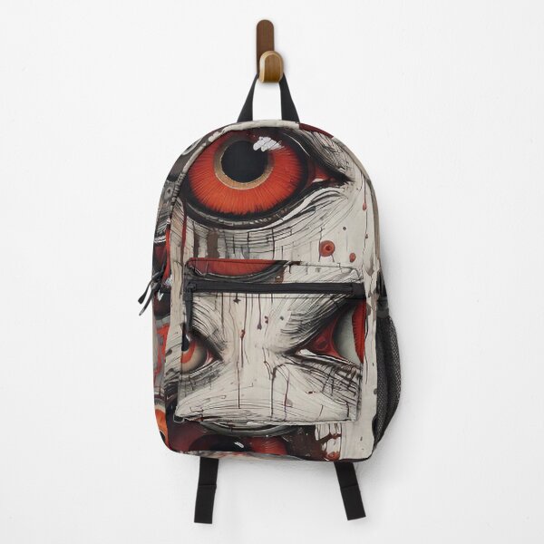 Item preview, Visual Paranoia Red Eyes, Dark Abstract Surrealist Art designed and sold by Black Ink Visions.