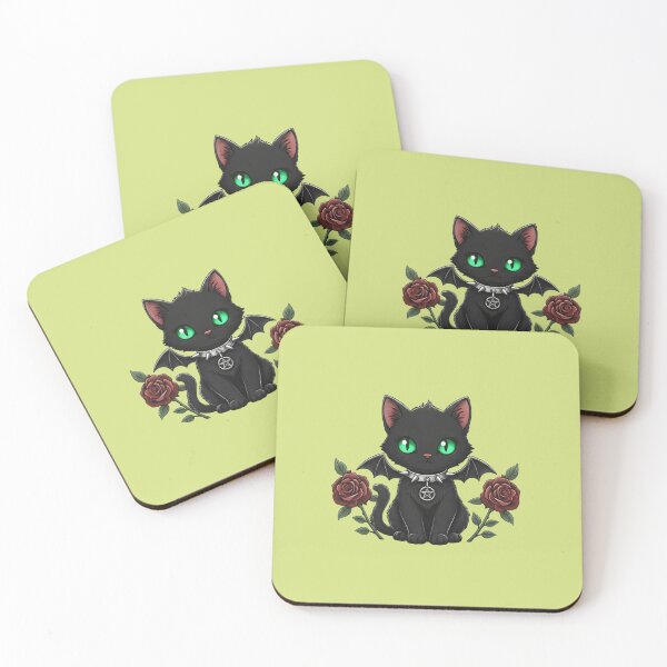 Item preview, Green-Eyed Demon Kitty designed and sold by Yoombreon.