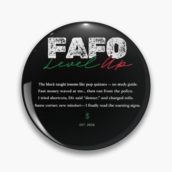 Item preview, FAFO Level Up - Street Wisdom & Growth Mindset designed and sold by Raised Different.