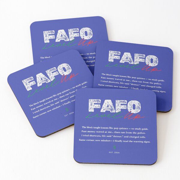 Item preview, FAFO Level Up - Street Wisdom & Growth Mindset designed and sold by Raised Different.
