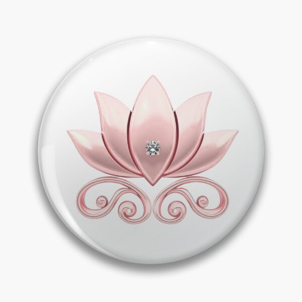 Item preview, Pink Metallic Lotus – Elegant Spiritual Flower Art designed and sold by DesignByGeorgi.