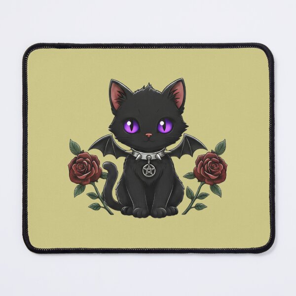 Item preview, Purple-Eyed Demon Kitty designed and sold by Yoombreon.