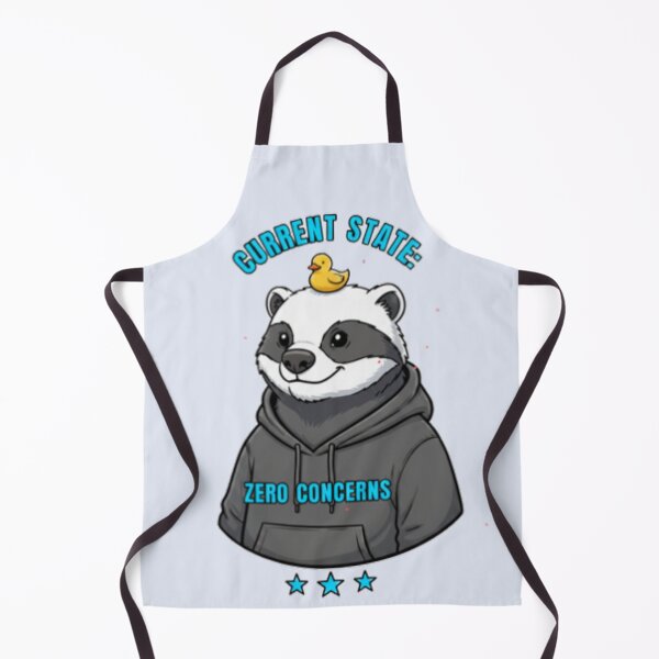 Item preview, Current State: Honey Badger - Zero Concerns designed and sold by PriyaMagic.