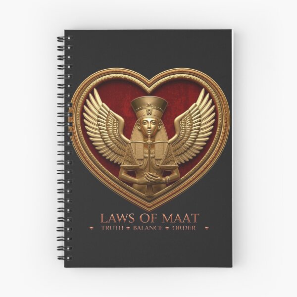 Item preview, Gold Maat Heart – Egyptian Goddess of Truth & Balance designed and sold by DesignByGeorgi.