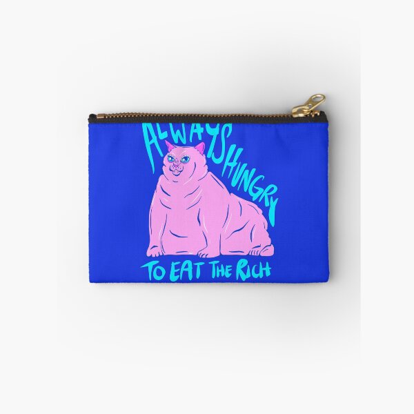 Item preview, Always Hungry To Eat The Rich - Chonky Pink Cat designed and sold by crestfallenmermaid.