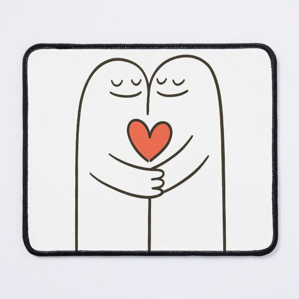Item preview, Doodle couple hugging designed and sold by MixedVibesClub.