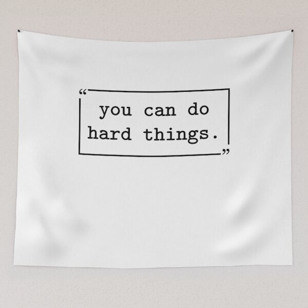 Item preview, You Can Do Hard Things - Motivational Quote designed and sold by gunaone-design.