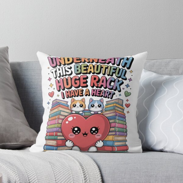 Item preview, The Underneath This Beautiful Huge Rack I Have A Heart Classic T-Shirt designed and sold by PaulaArtworks.