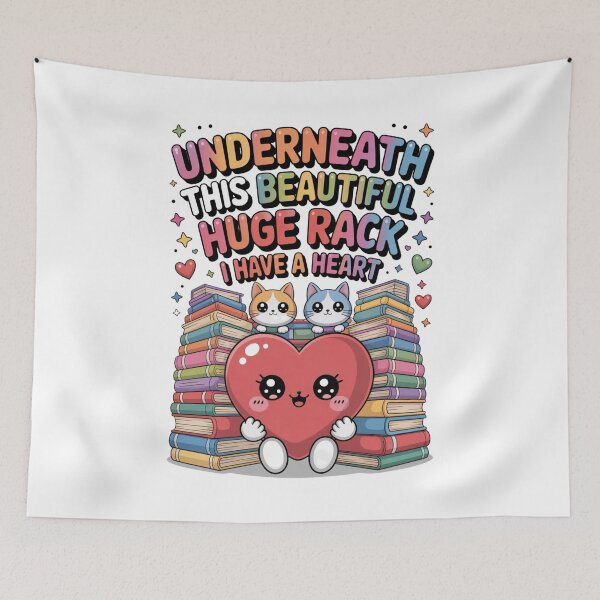 Item preview, The Underneath This Beautiful Huge Rack I Have A Heart Classic T-Shirt designed and sold by PaulaArtworks.