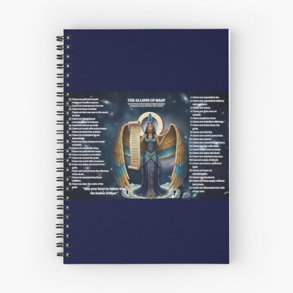 Item preview, Maat Goddess of Truth and Balance – Cosmic Egyptian Art designed and sold by DesignByGeorgi.
