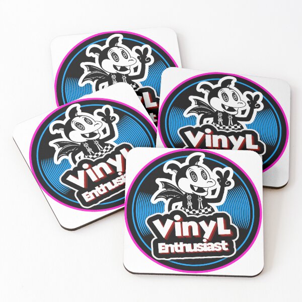 Item preview, Vinyl Enthusiast Billie Bat blue designed and sold by In the Groove & Beyond.