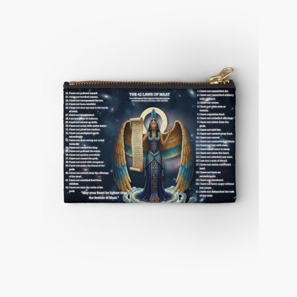Item preview, Maat Goddess of Truth and Balance – Cosmic Egyptian Art designed and sold by DesignByGeorgi.