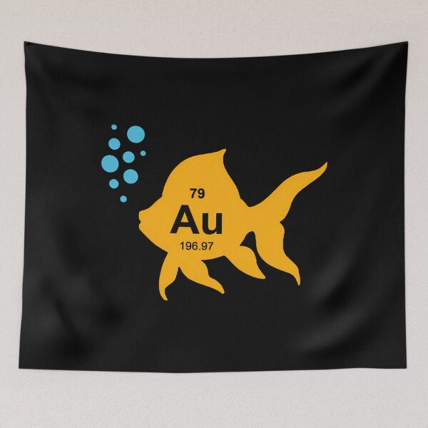 Item preview, Au Goldfish Periodic Table Pun designed and sold by awkidmwf29.