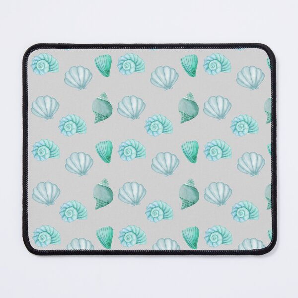 Item preview, Green seashells on grey designed and sold by Kimberly Rodriguez.