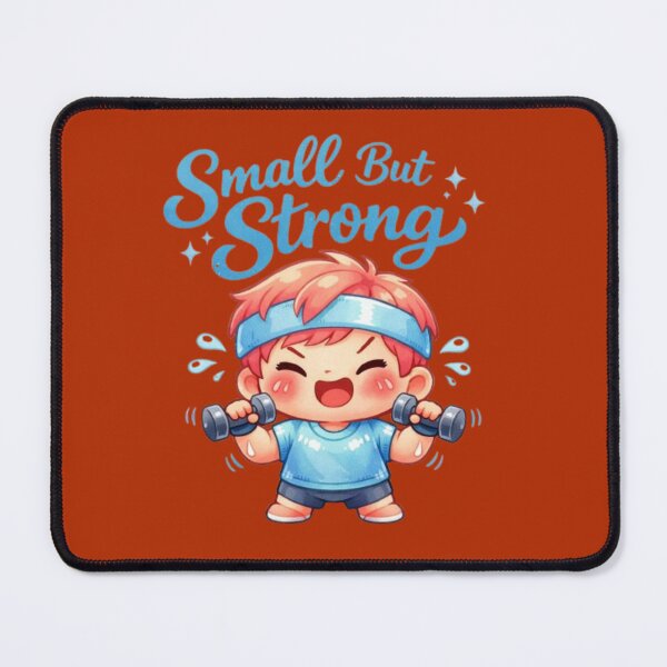 Item preview, Small But Strong – Cute Gym Kid Fitness Illustration designed and sold by wanado.