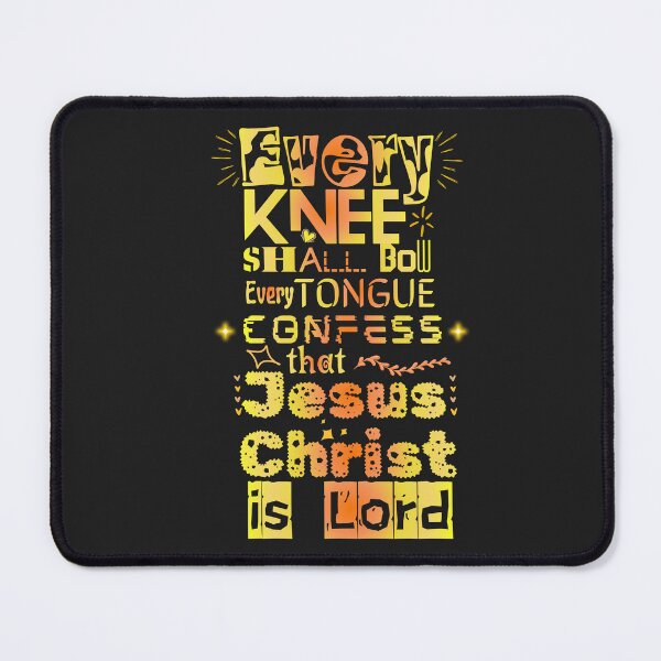 Item preview, Every Knee Shall Bow, Every Tongue confess that Jesus Christ is Lord - Christian Bible Affirmation Text Graphic designed and sold by GEM STYLE.
