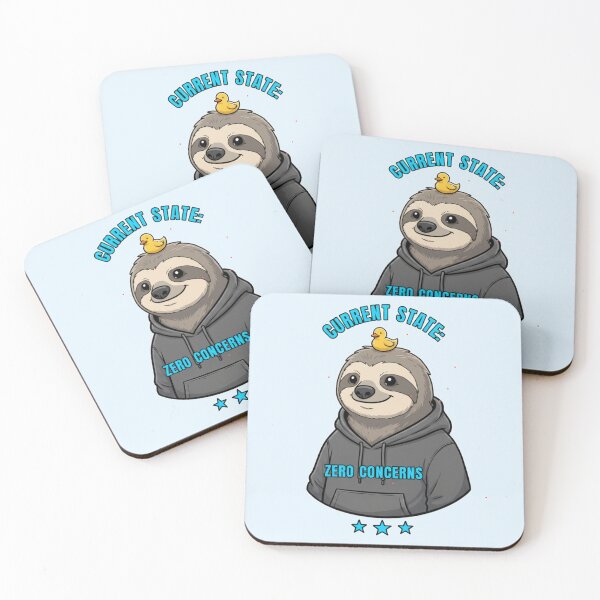Item preview, Current State: Sloth - Zero Concerns designed and sold by PriyaMagic.
