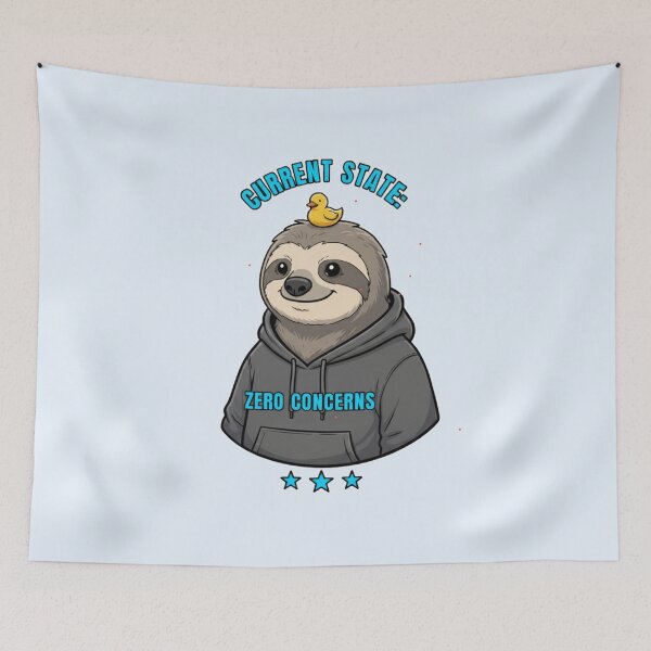 Item preview, Current State: Sloth - Zero Concerns designed and sold by PriyaMagic.