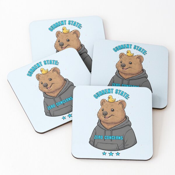 Item preview, Current State - Zero Concerns Quokka Huddy Design  designed and sold by PriyaMagic.