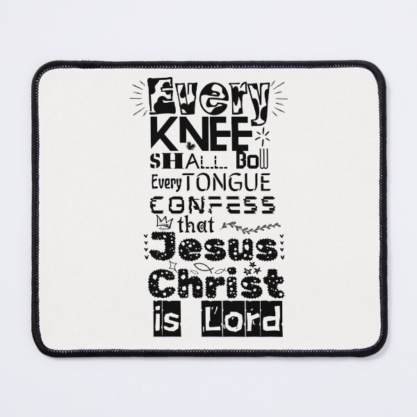 Item preview, Every Knee Shall Bow, Every Tongue confess that Jesus Christ is Lord - Christian Bible Affirmation Text Graphic designed and sold by GEM STYLE.