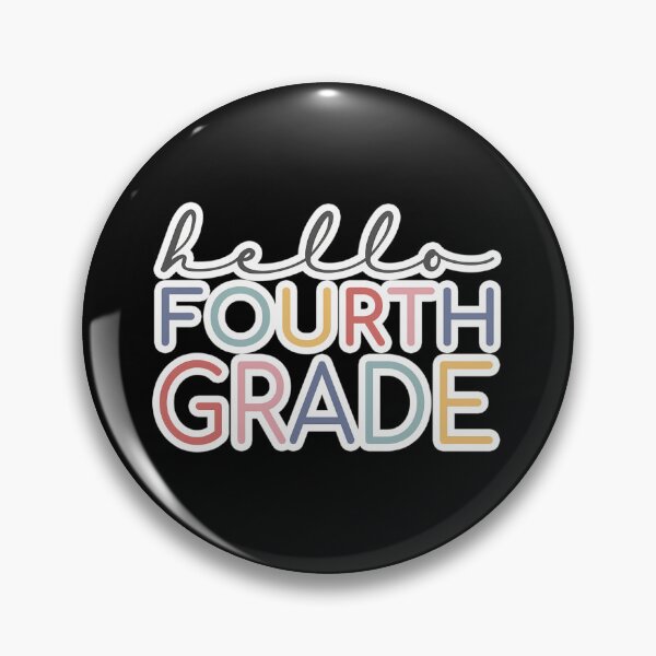 Item preview, Hello Fourth Grade Colorful Script designed and sold by awkidmwf29.