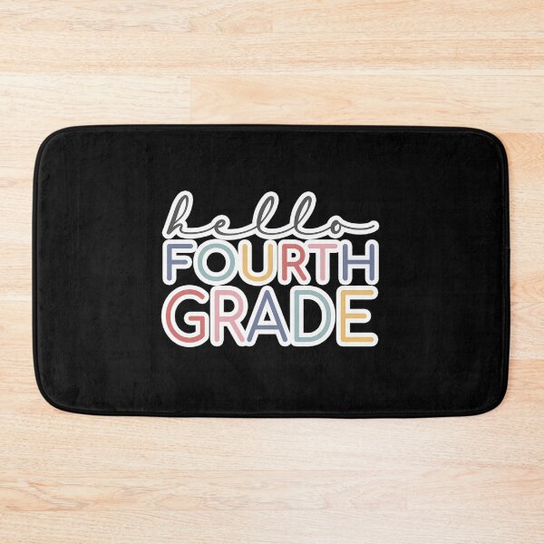 Item preview, Hello Fourth Grade Colorful Script designed and sold by awkidmwf29.