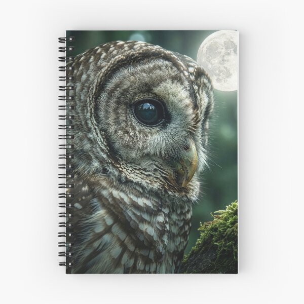 Item preview, Barred Owl Under Full Moon designed and sold by Tridentulus.
