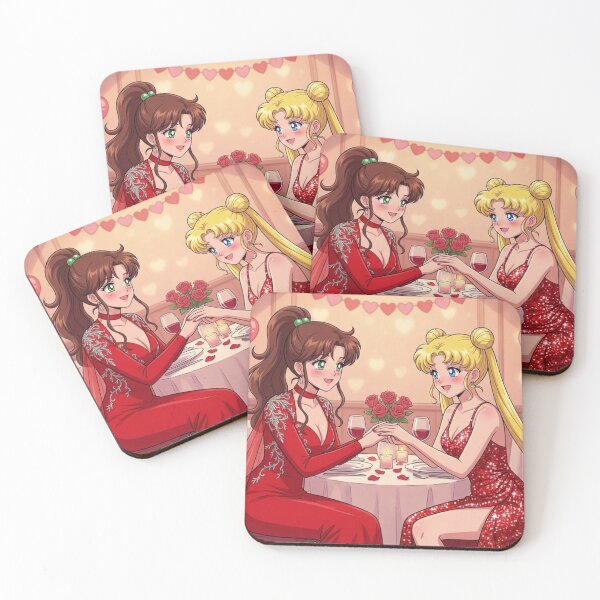 Item preview, Makoto and Usagi Valentine's Date designed and sold by Solace Sparkles.