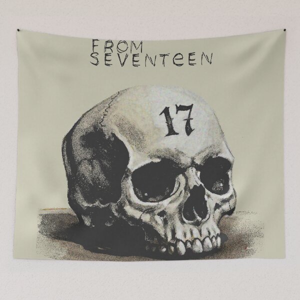 Item preview, Way Back From seventeen - Vintage Skull illustration designed and sold by Ignorante.