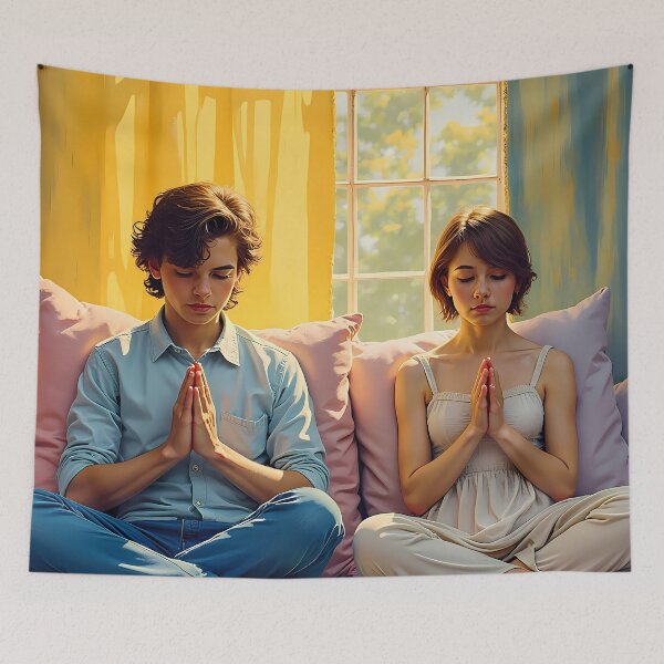 Item preview, Young Couple in Prayer designed and sold by Pastor Reeves Studio.