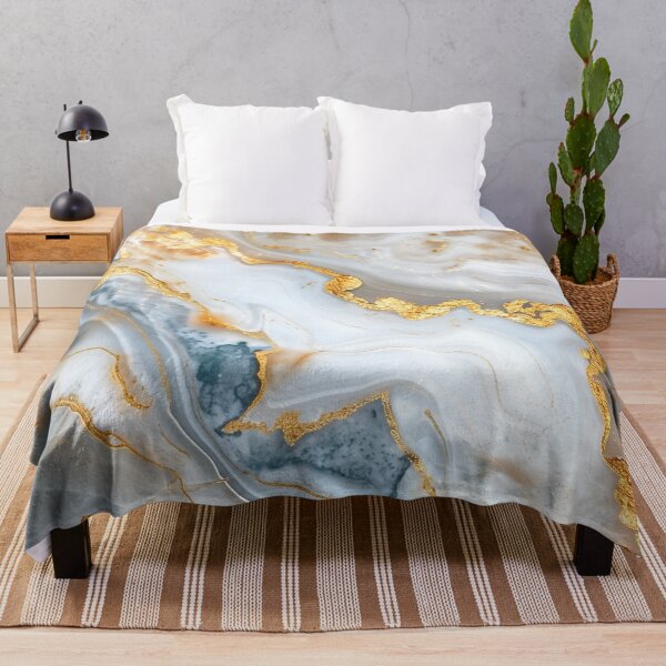 Item preview, White Marble & Gold Fusion designed and sold by Gravitylessarts.