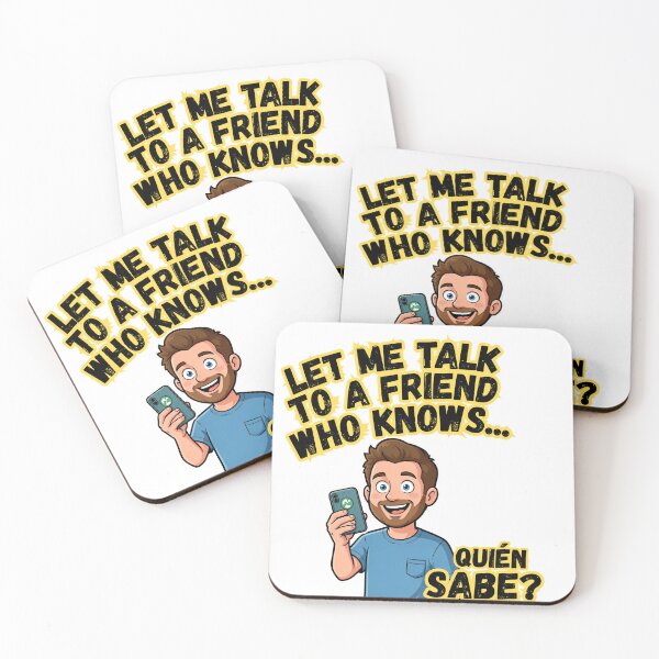 Item preview, “Spanglish Panic Call – ¿Quién Sabes?” designed and sold by Nacho-A-Daddy Creations.