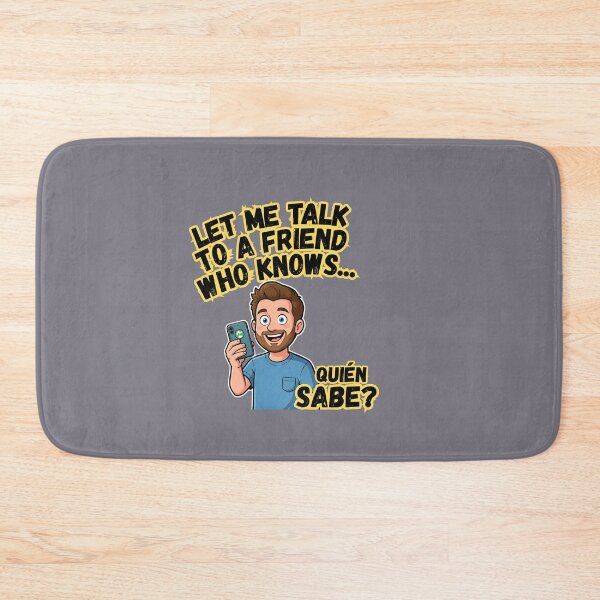 Item preview, “Spanglish Panic Call – ¿Quién Sabes?” designed and sold by Nacho-A-Daddy Creations.